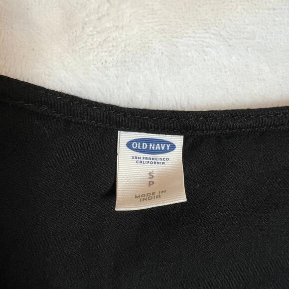 Old Navy Split Neck Embroidered Boho Blouse Size Small Minimalist Peasant - Picture 4 of 9